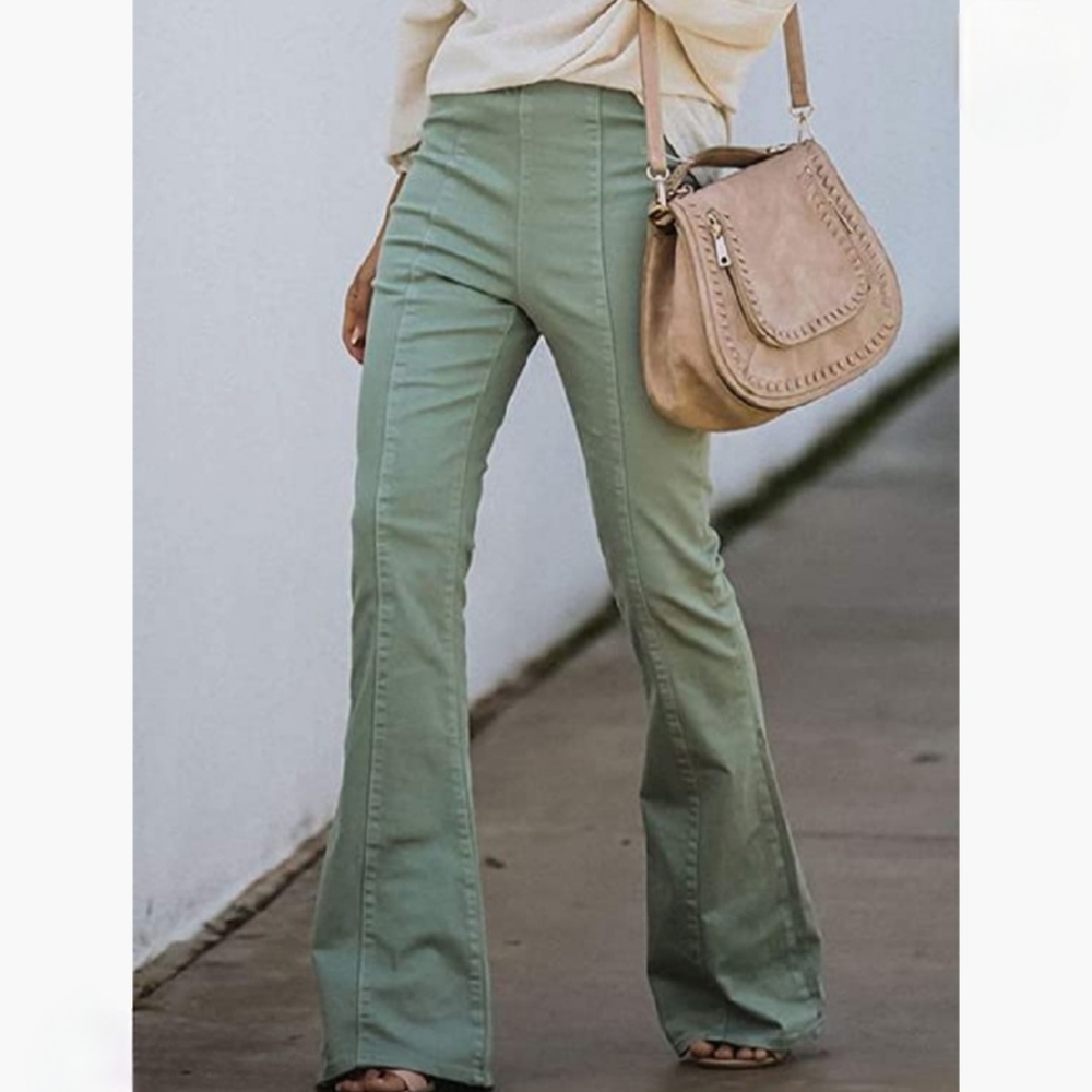 🆕️Sage green pull on flares L